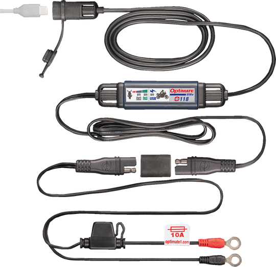 Tecmate Optimate Battery To USB-C Charger (O-118)