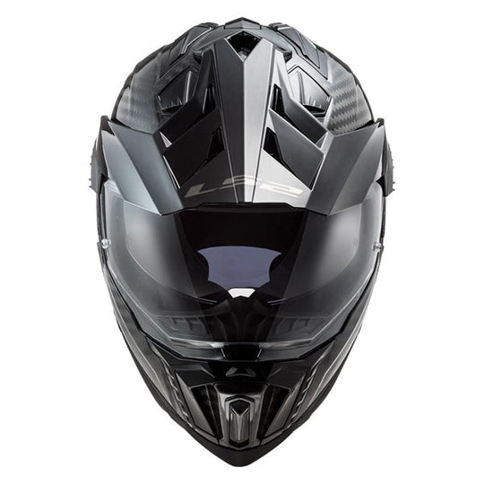 LS2 Helmet Explorer Carbon Solid