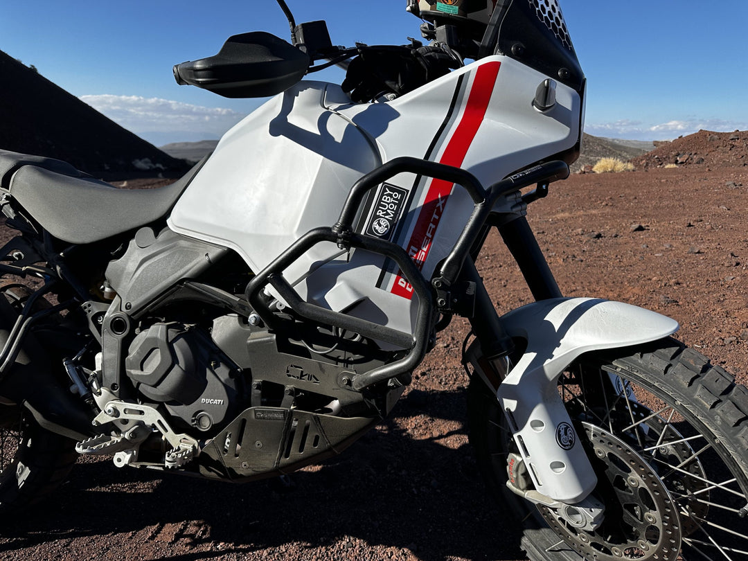 Outback Motortek Ducati DesertX – Ultimate Protection Combo Noir avec protection de pompe à eau
