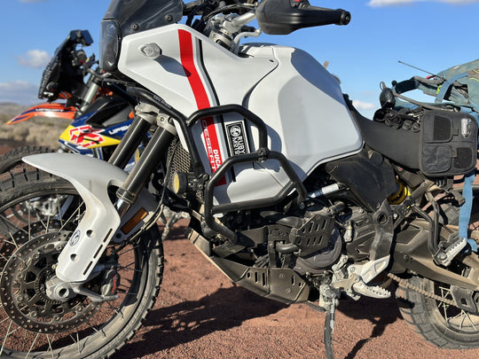 Outback Motortek Ducati DesertX – Ultimate Protection Combo White with Water Pump Guard