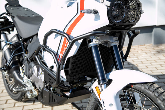 Outback Motortek Ducati DesertX – Ultimate Protection Combo White with Water Pump Guard
