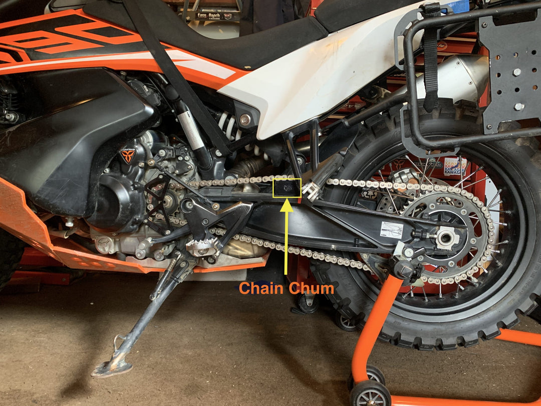 TechMoto Chain Chum – KTM 790/890 & Husqvarna 901 Chain Slack Tool