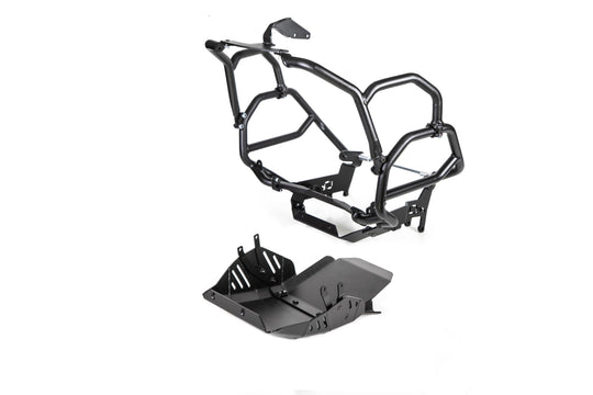Outback Motortek Ducati DesertX – Ultimate Protection Combo Black with Water Pump Guard