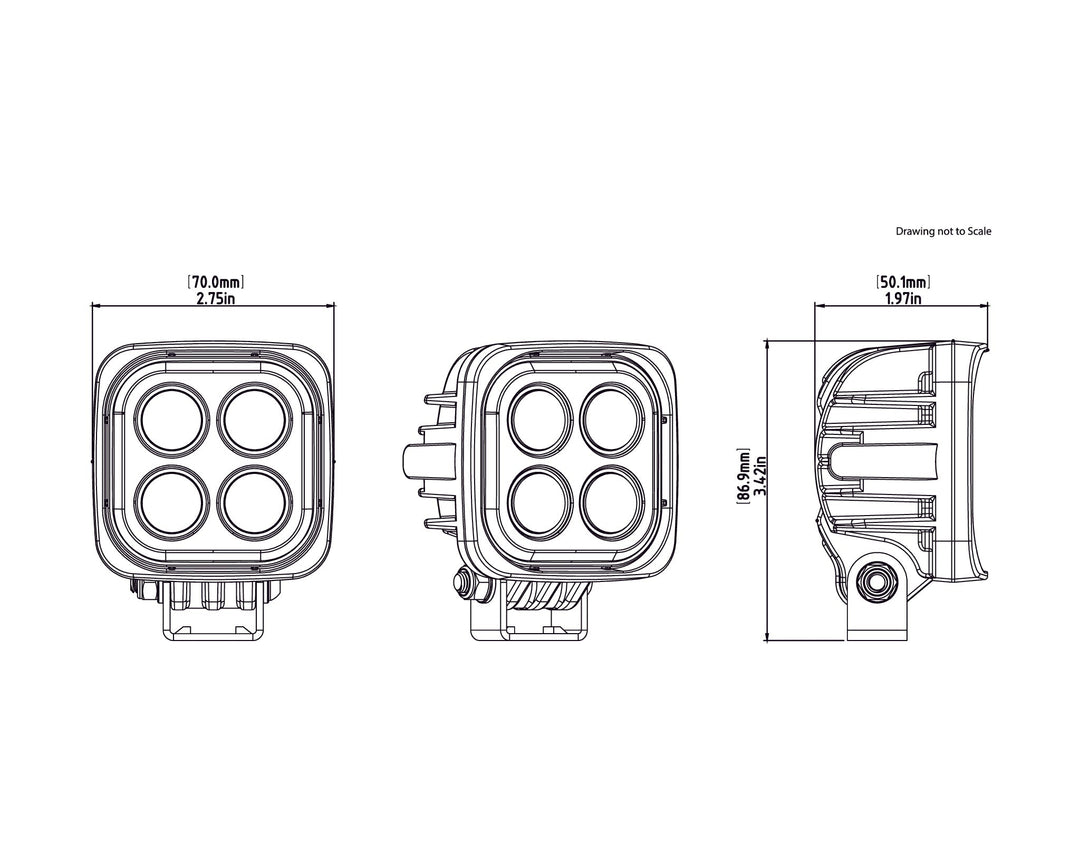 Pod lumineux LED Denali 2.0 S4 avec technologie DataDim™