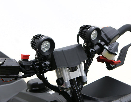 Denali Engine Guard/Crashbar Auxiliary Light Mount For 21mm-29mm (0.828in-1.125in) Diameter Tubes | Black (rev04)